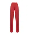 Pinko Flared Tailored Trousers In Red