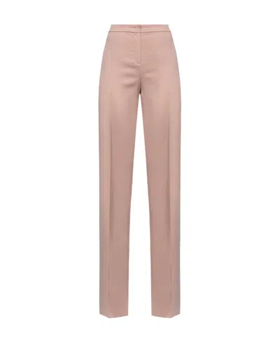 Pinko Flared Tailored Trousers In Pink