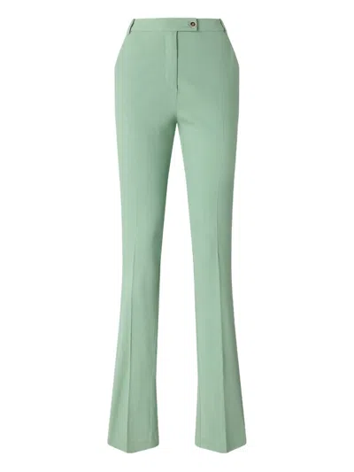 Pinko Flared Trousers In Green
