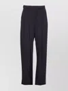 Pinko Flared Trousers With Belt Loops And Pockets In Blue
