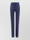 Pinko Flared Trousers With Frontal Pinces And Belt Loops In Blue
