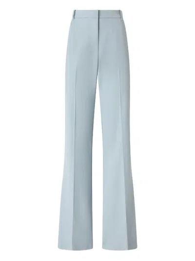 Pinko Flared Trousers With Pleat In Blue