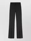 Pinko Flared Trousers With Wide Leg And Pockets In Black