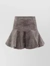 Pinko Gonna Hot Dogs Mini In Flanella Tweed In Gray
