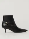 Pinko Booties With Love Birds Logo On The Strap In Black