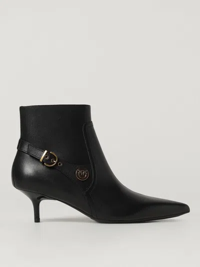 Pinko Flat Ankle Boots  Woman Color Black