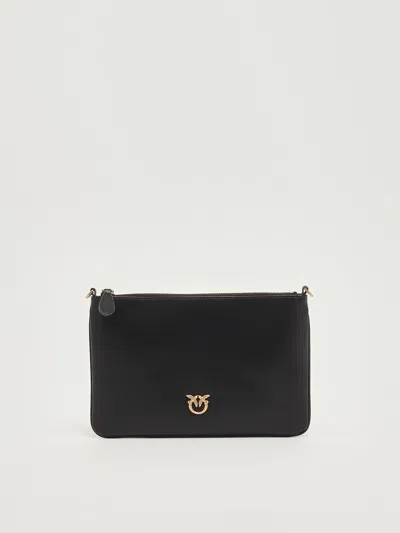 Pinko Flat Classic Clutch In Black