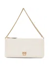 Pinko Flat Classic Love Simply Shoulder Bag In Neutral