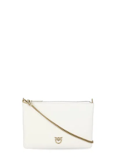 Pinko Flat Classic Pochette In White