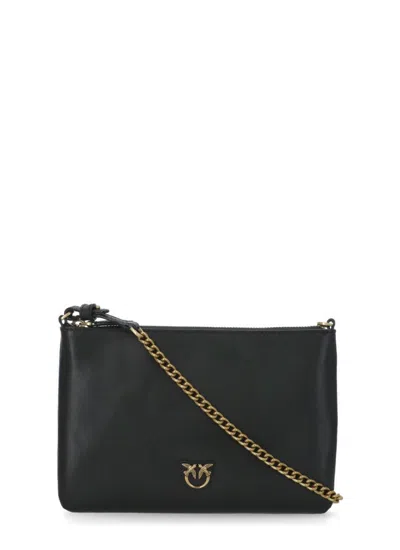 Pinko Flat Classic Pochette In Black