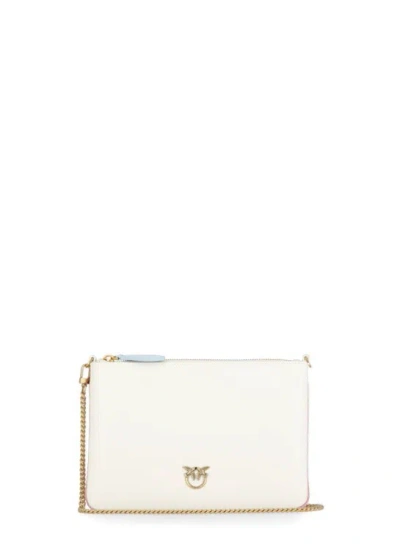 Pinko Bolso - Flat Classic Clutch In Blanco
