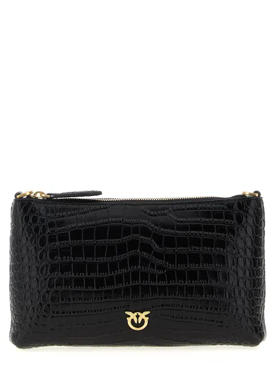 Pinko Flat Horizontal Crossbody Bags Black