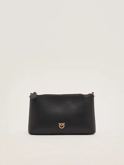 Pinko Flat Horizontal Mini Clutch In Nero