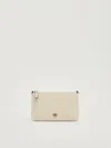 Pinko Flat Horizontal Mini Clutch In White