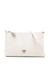 Pinko 'flat Horizontal' Shoulder Bag In White