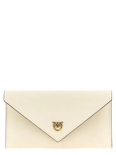 Pinko 'flat Mini' Wallet On Chain In White