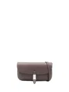 Pinko Flat Saddle Bag In Gray