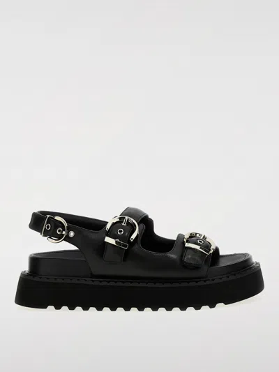 PINKO FLAT SANDALS PINKO WOMAN COLOR BLACK,G50322002