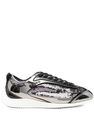 Pinko Flat Shoes In Metallic