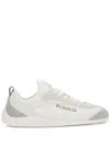 Pinko 'reby 03' White Sneakers With Logo Patch On The Tongue And Logo Lettering On The Side In Beige