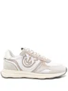 Pinko Sand And White Sneakers In Gray