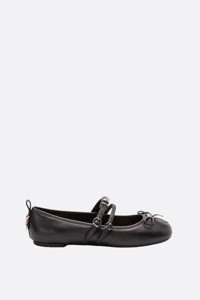 PINKO PINKO GIOIA LEATHER BALLET FLATS