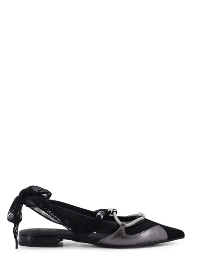 Pinko Flat Shoes Blacks And Greys