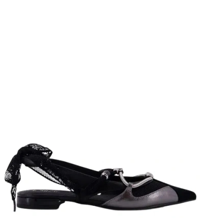 Pinko Flat Shoes Blacks And Greys