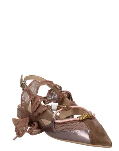 Pinko Flat Shoes Brown