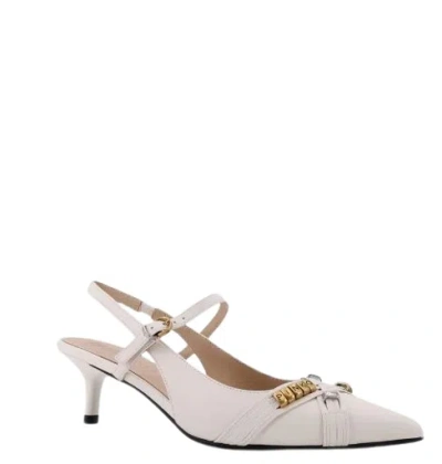 Pinko Flat Shoes Milk In Neutral