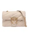 Pinko Flip Shoulder Bag In Nude