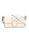 Pinko Flip Shoulder Bag In White