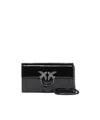PINKO PINKO LOVE ONE EMBELLISHED CHAIN-LINKED WALLET