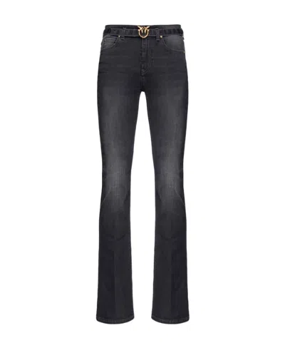 Pinko Flora Belted Flared Jeans