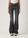 Pinko Jeans Boot-cut - Lavado Oscuro In Denim Grigio