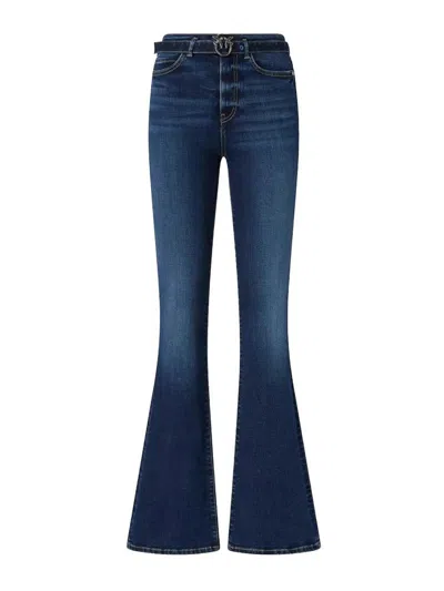 Pinko `flora Flare Power Stretch` Jeans In Blue