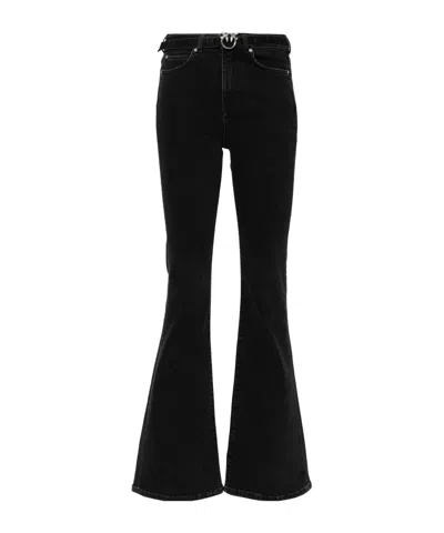 PINKO PINKO FLORA BELTED FLARED JEANS