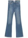 Pinko Comfortable Denim Blue Flared Jeans In Blue