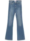 Pinko Comfortable Denim Blue Flared Jeans In Blue
