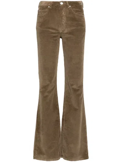 Pinko Flora Trousers In Brown