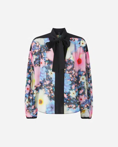 Pinko Floral Georgette Blouse In Multi