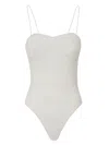 Pinko Spaghetti Strap Bodysuit In White