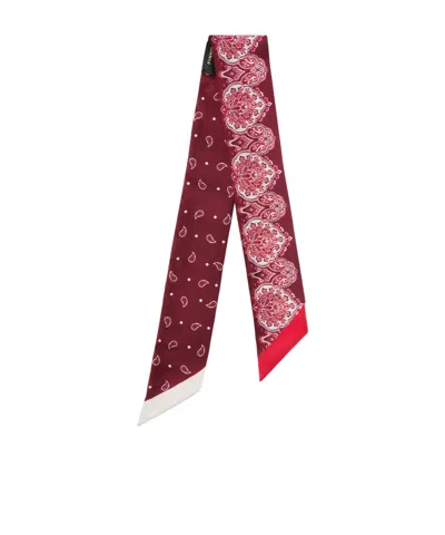 Pinko Floral Paisley Print Thin Scarf In Multi