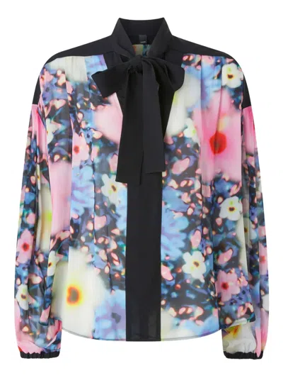 PINKO FLORAL-PRINT BLOUSE