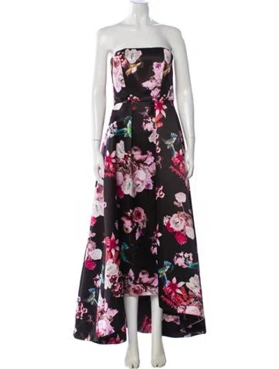 Pre-owned Pinko Floral Print Long Dress In Multi