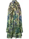 Pinko Print Dress In Yellow