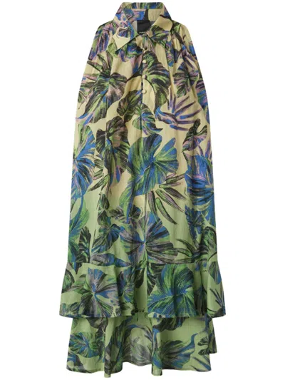 PINKO FLORAL-PRINT MAXI DRESS