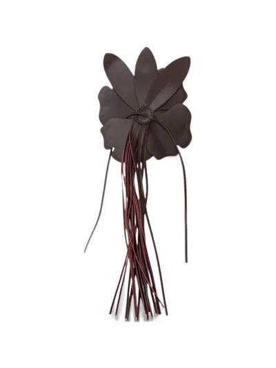 Pinko Floral-appliqué Bag Charm In Multi