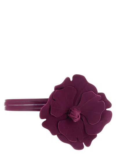 Pinko 'flower' Belt In White
