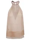 Pinko Flowing Silk Halter Neck Top